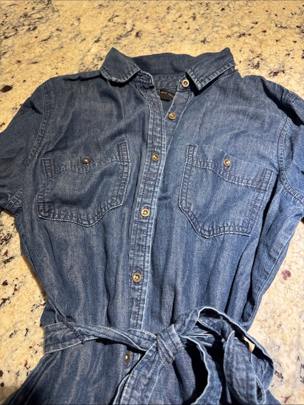 Banana Republic Denim Button-Up Shirt Dress in Blue - Picture 6 of 10